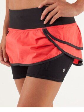 👗Lululemon Pace Revival Skort Orange - 10